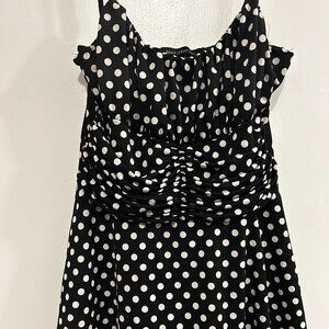 Heart Moon Star VTG Y2K Polkadot Babydoll Tank Top Size Medium